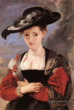 Le chapeau de paille Baroque Peter Paul Rubens Peinture à l'huile